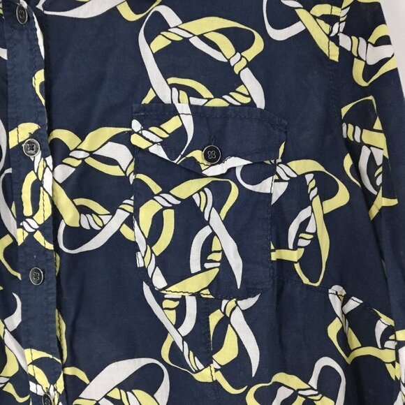 Liz Claiborne Knot Button Front Shirt Size 1X Plus Roll Tab Sleeve Career Preppy - Picture 4 of 11